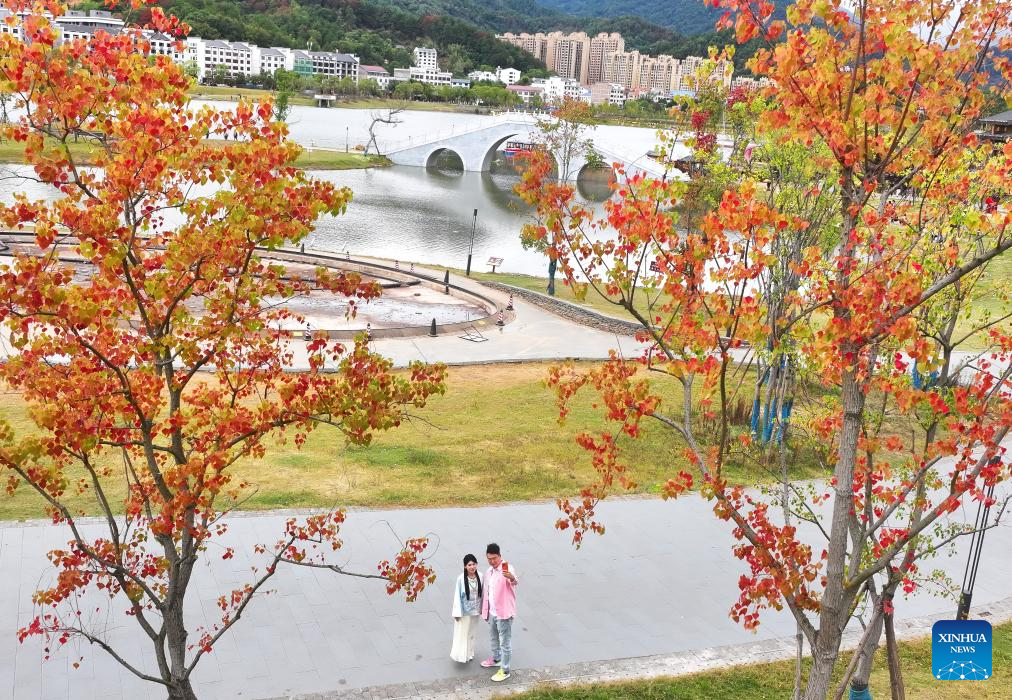 Golden autumn days draw people outdoors across China