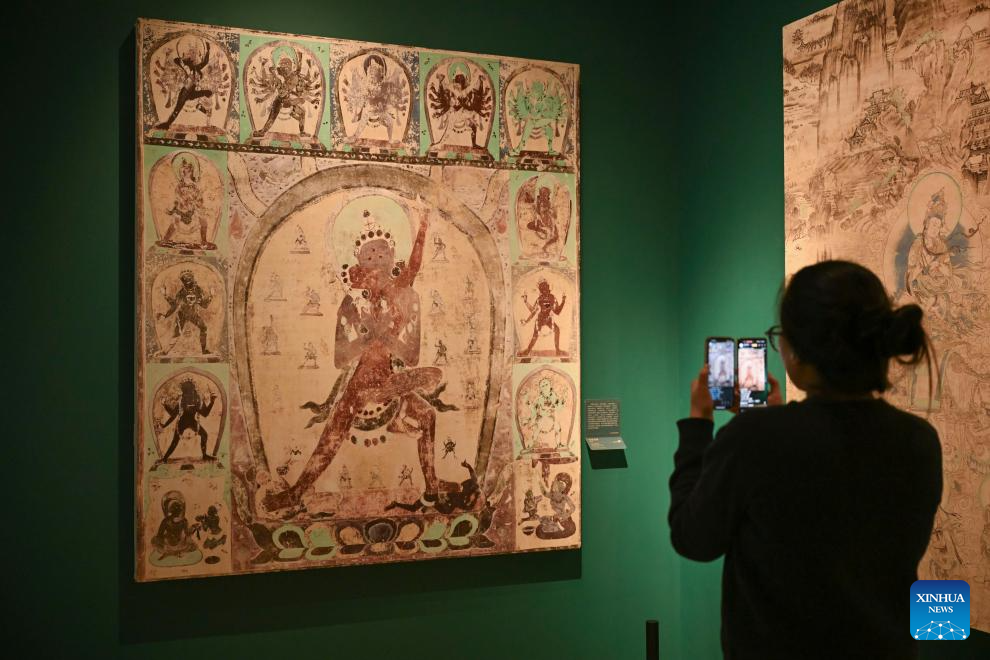 In pics: Preview of Dunhuang Culture and Art Public Benefit Exhibition in Shanghai