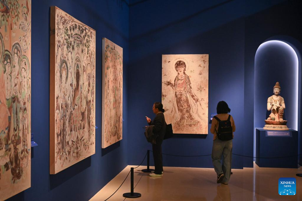 In pics: Preview of Dunhuang Culture and Art Public Benefit Exhibition in Shanghai