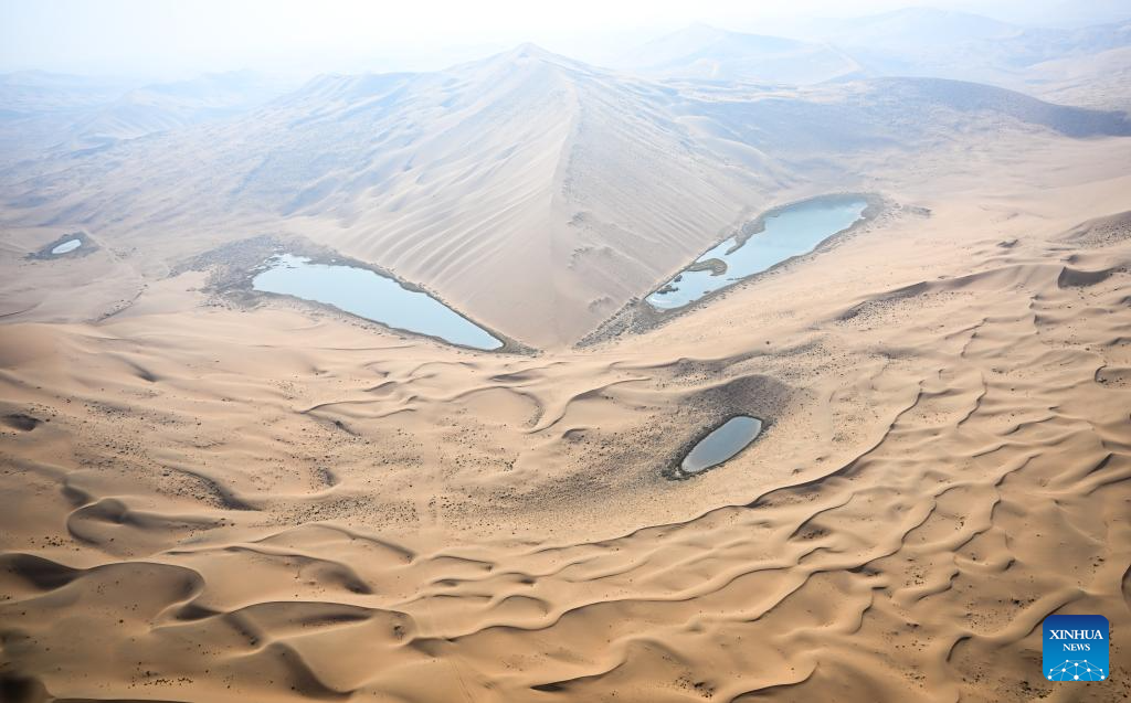 Scenery of Badain Jaran Desert in Inner Mongolia
