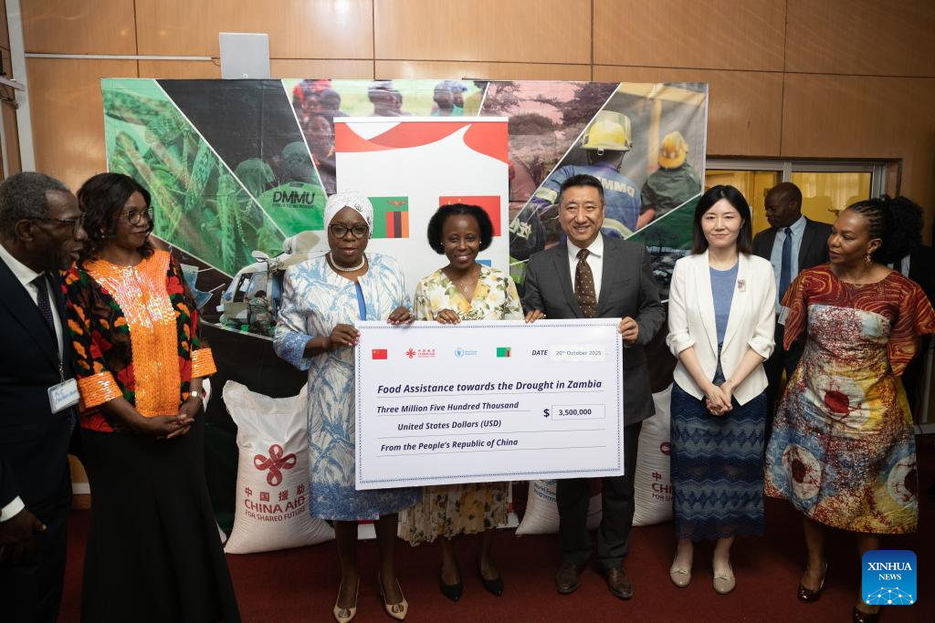 China donates 3.5 mln USD for food relief program in Zambia