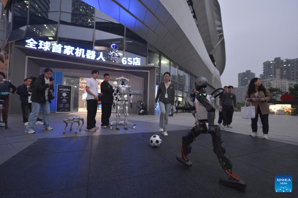 A glimpse of humanoid robots in Shenzhen, China's Guangdong