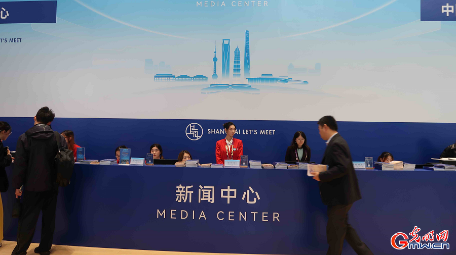 In pics: media center for 8th CIIE