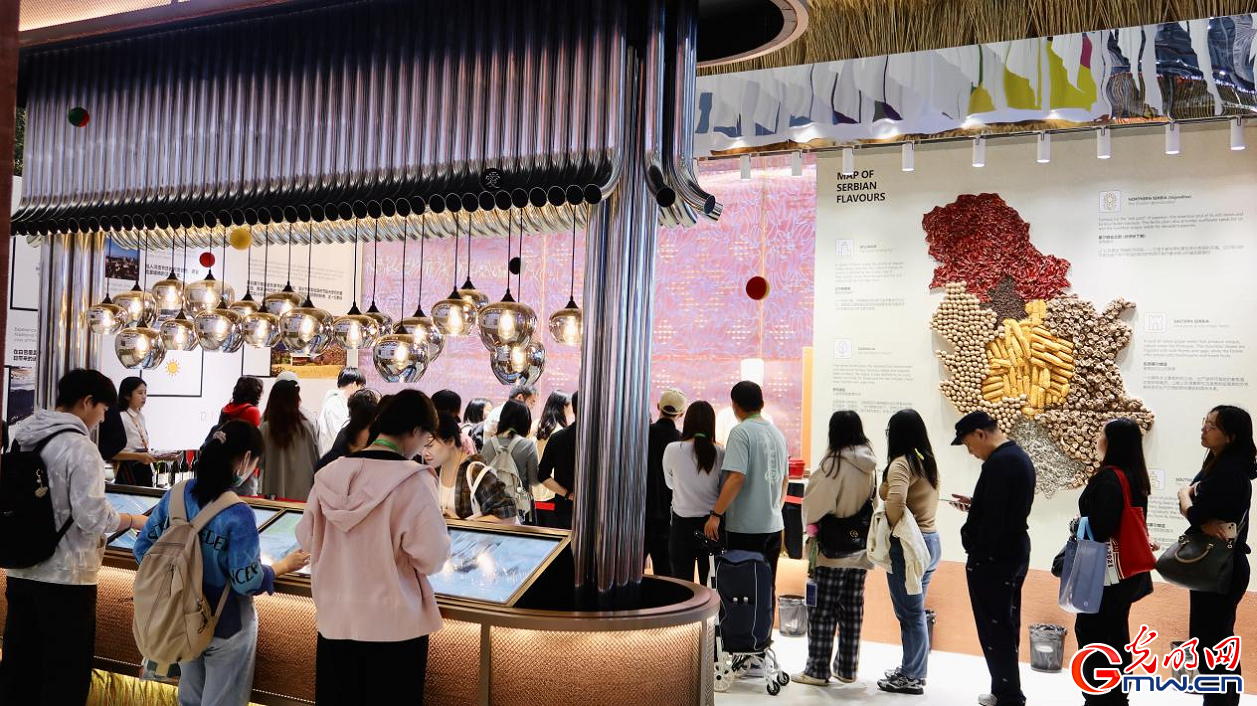 Serbia makes 8th appearance at CIIE, drawing crowds with unique traditional design and cuisine