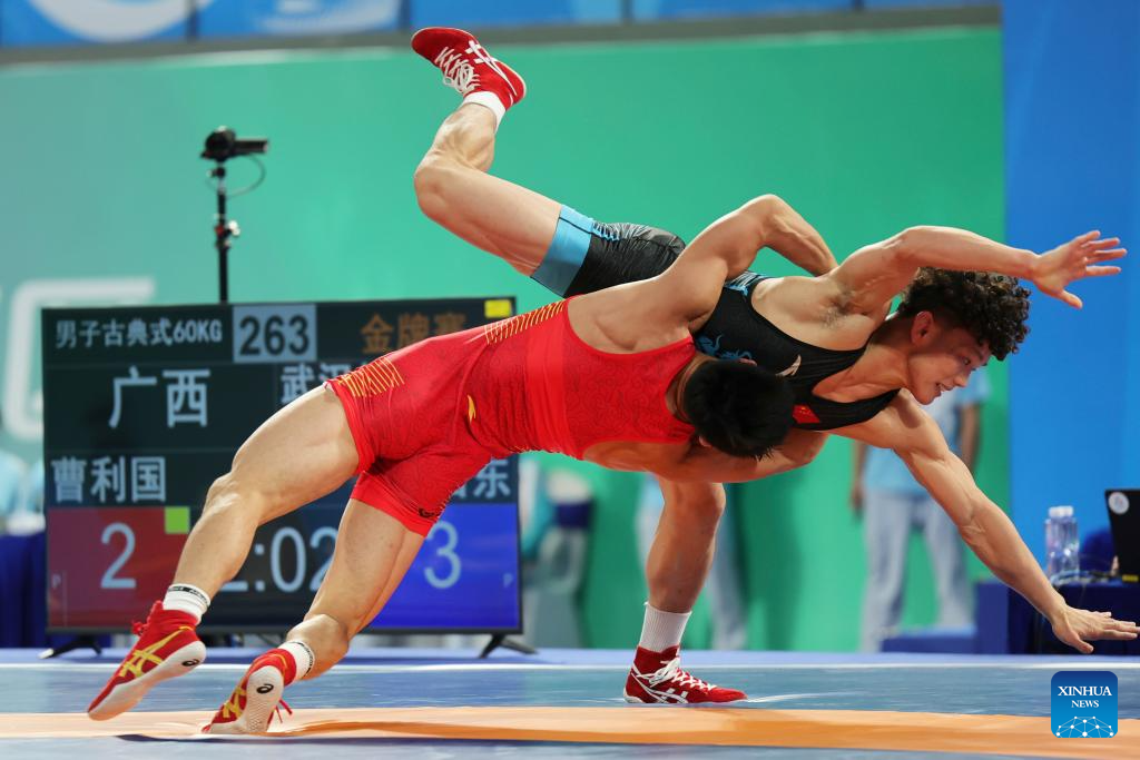 Highlights of final matches at China's 15th National Games (Nov. 12)