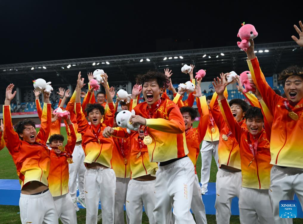 Highlights of final matches at China's 15th National Games (Nov. 12)