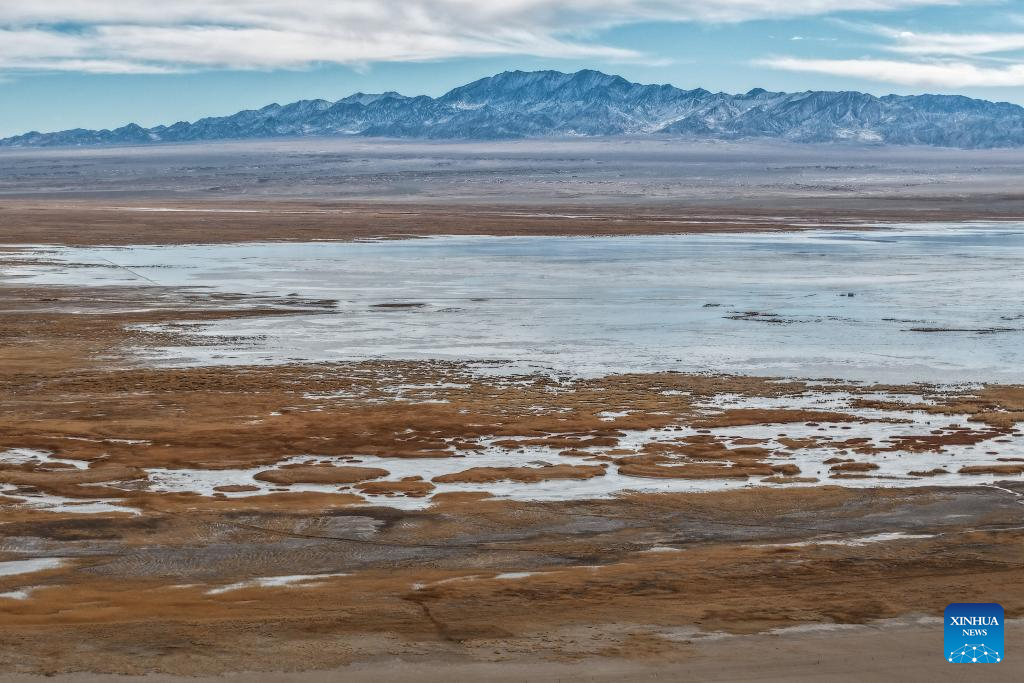Lakes nurture ecological wetland in Gobi Desert, NW China's Gansu