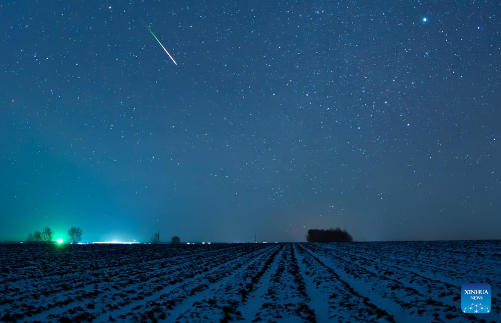 Leonid meteor shower seen in China's Heilongjiang