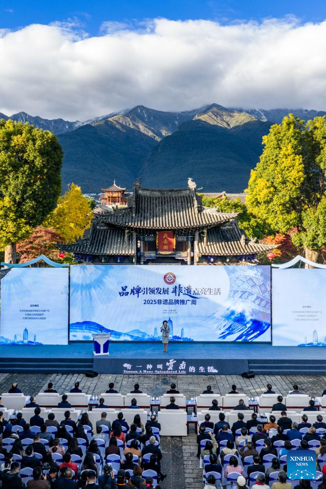 Promotion week for intangible cultural heritage brands opens in Dali, China's Yunnan