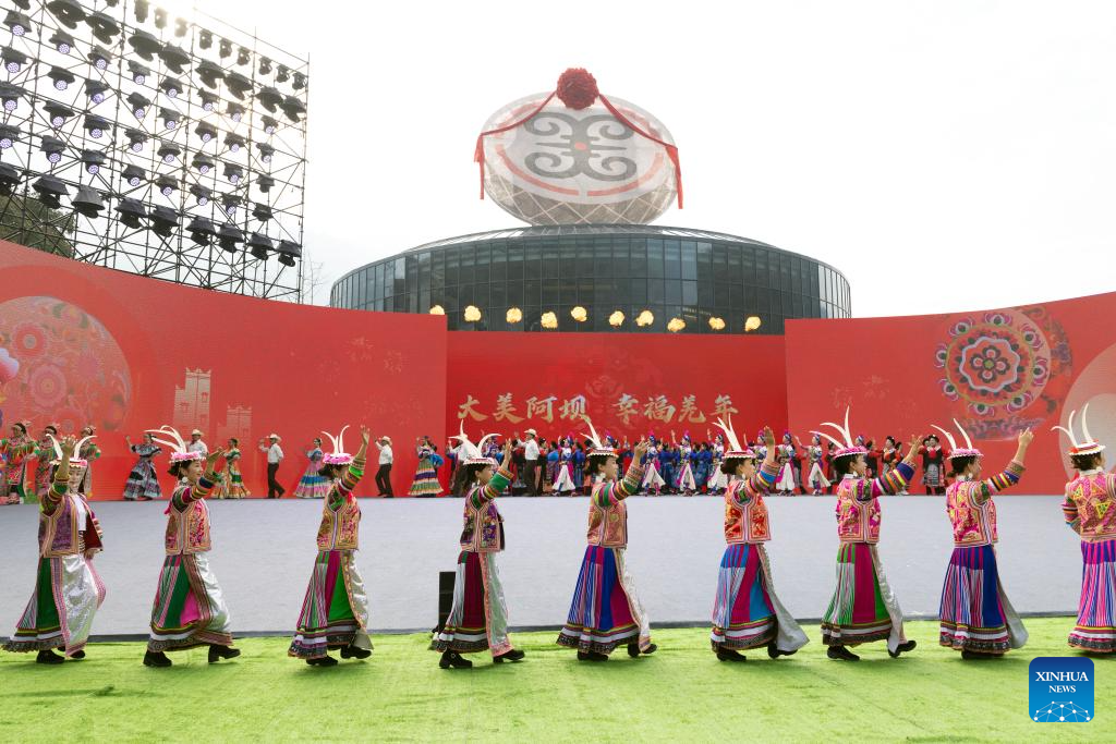 Qiang New Year celebrated in Wenchuan, China's Sichuan