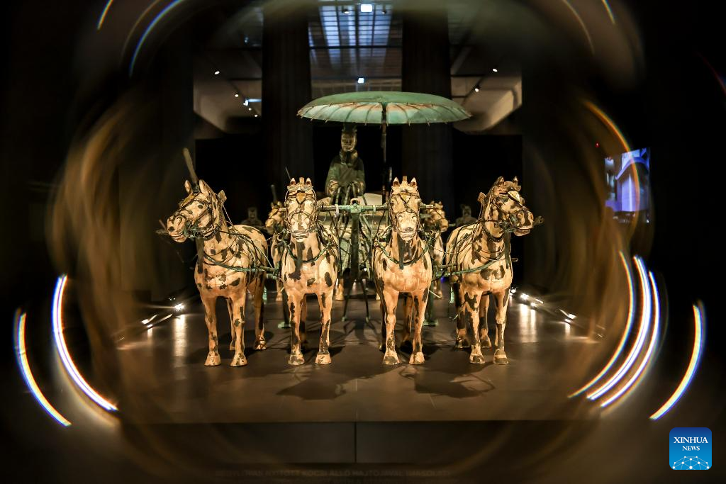 In pics: media preview of exhibition on civilization of China's Qin, Han dynasties held in Hungary