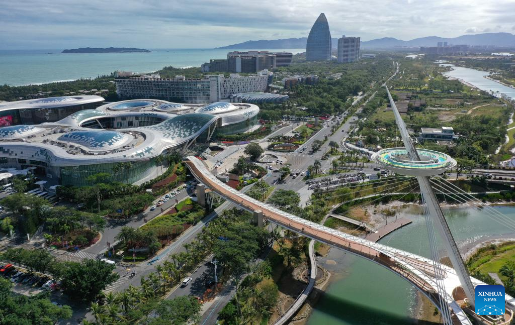 Customers shop at duty-free shopping mall in Sanya, China's Hainan