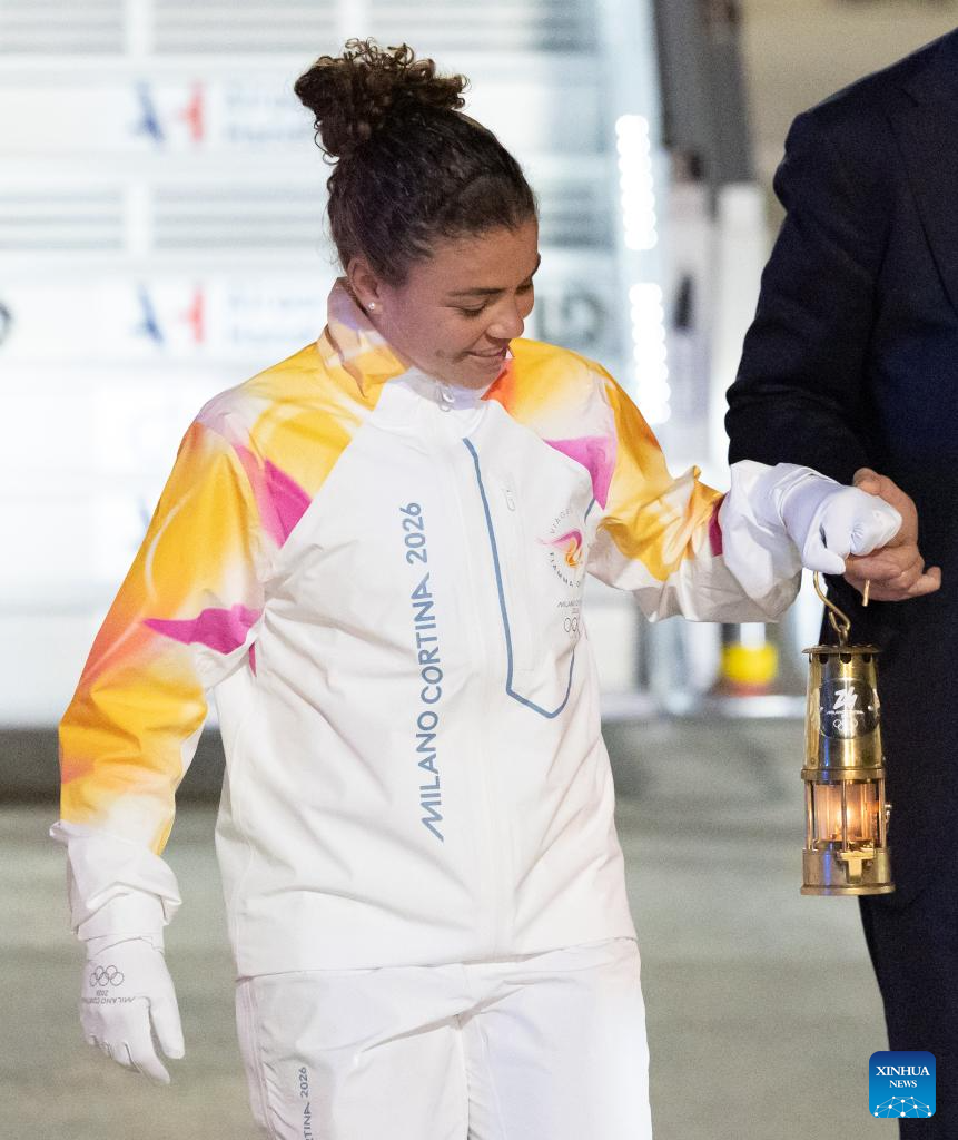 Olympic flame for 2026 Winter Games arrives in Italy