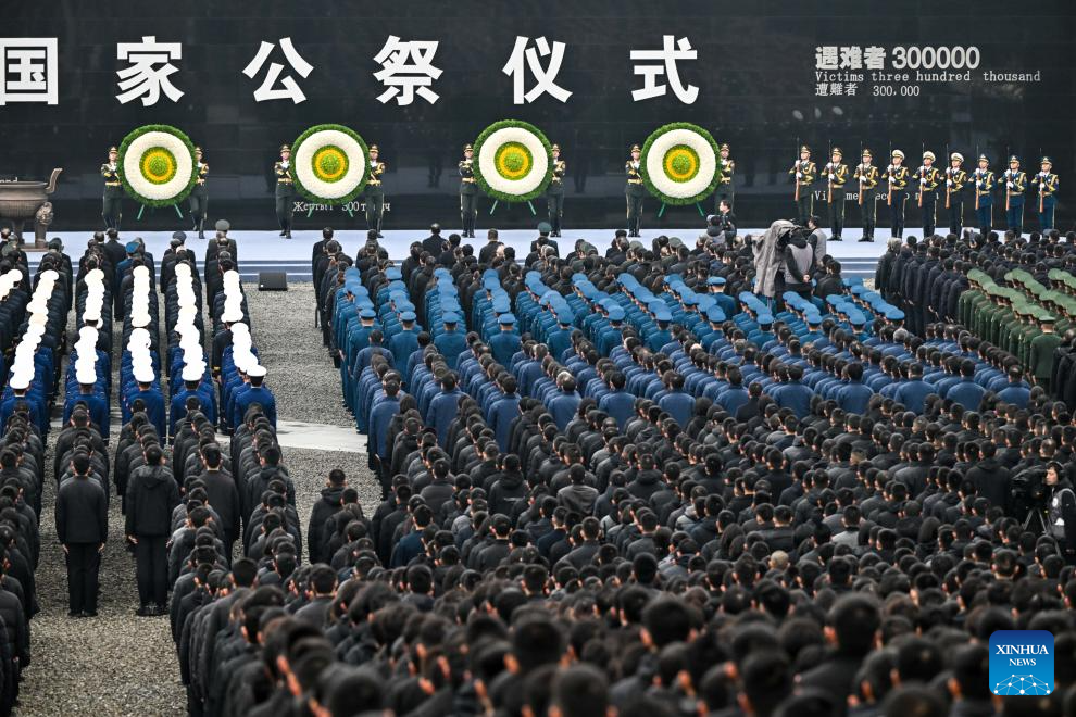 China holds national memorial for Nanjing Massacre victims, calling for remembrance of history