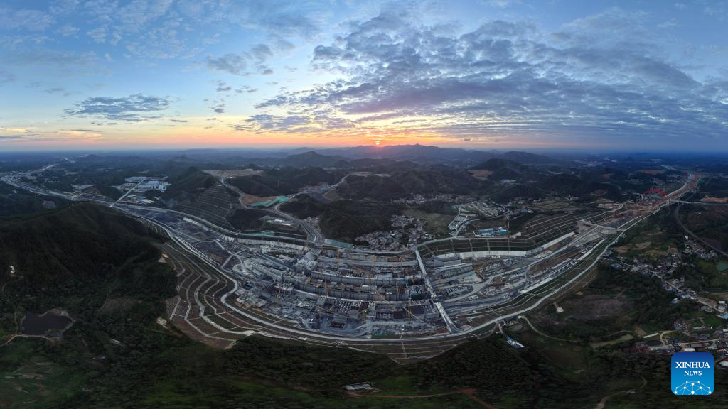 Construction of Pinglu Canal in China's Guangxi shows remarkable progress
