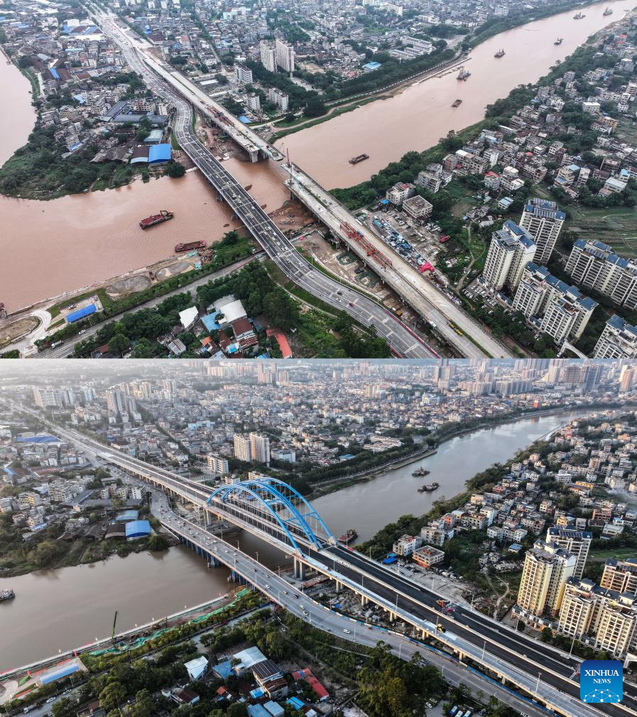 Construction of Pinglu Canal in China's Guangxi shows remarkable progress