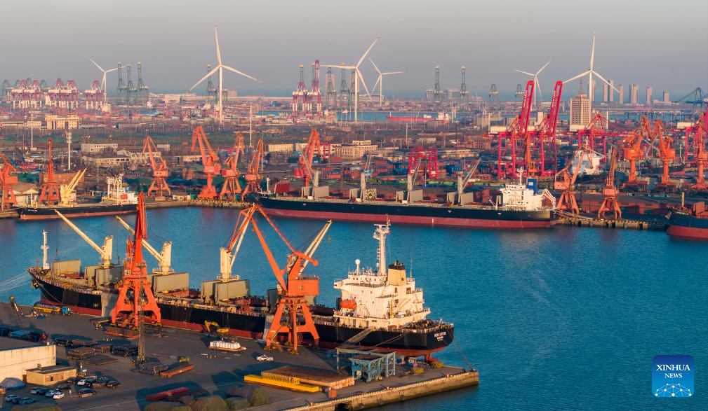 Tianjin Port sees steady operation during New Year holiday
