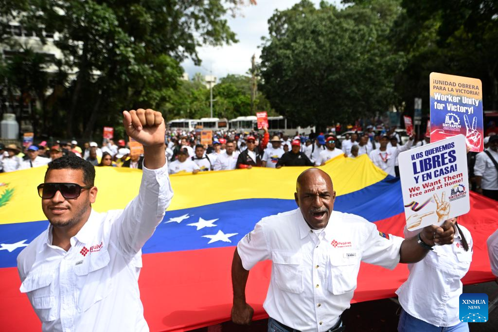 March held in Caracas demanding release of Maduro by U.S.