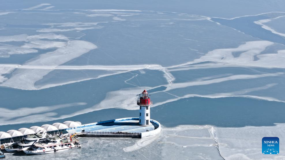 View of Qinghai Lake in NW China