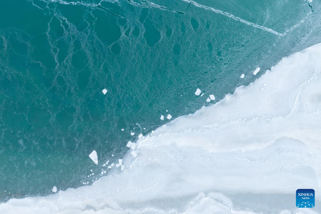 View of Qinghai Lake in NW China