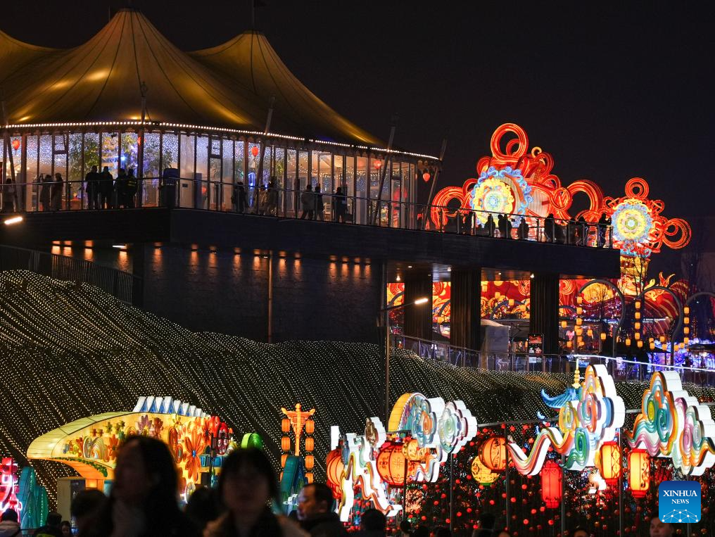 In pics: 32nd Zigong Int'l Dinosaur Lantern Show in China's Sichuan