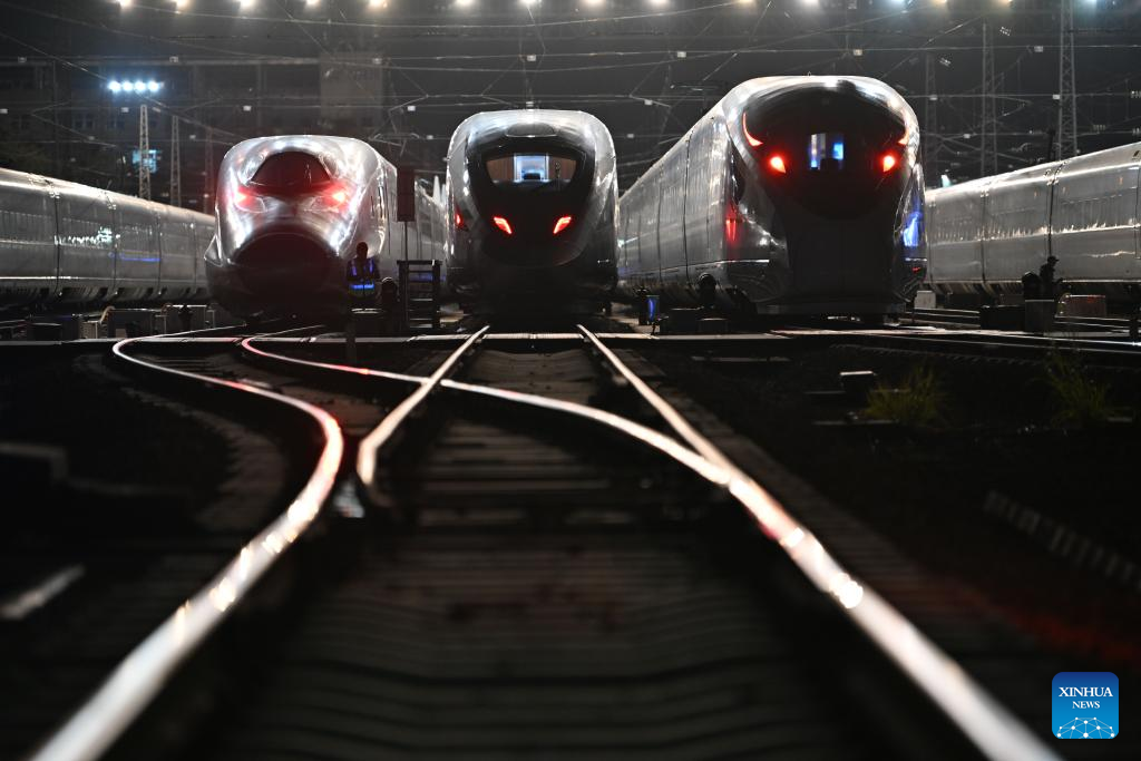 High-speed trains across China getting ready for upcoming Spring Festival travel rush