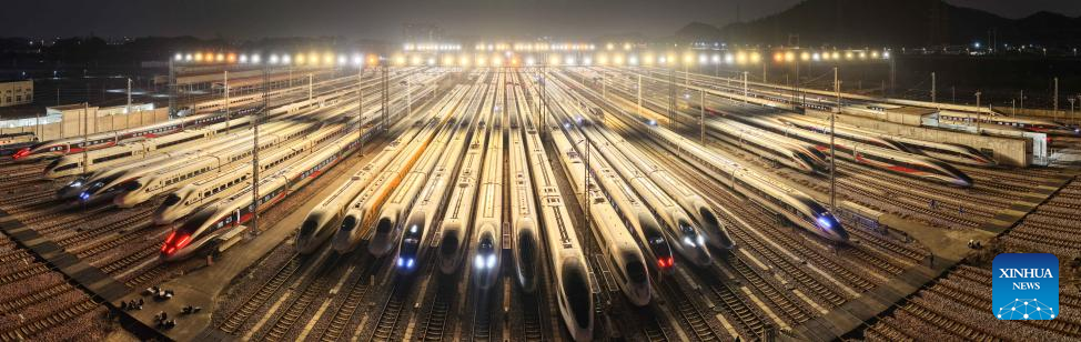 High-speed trains across China getting ready for upcoming Spring Festival travel rush