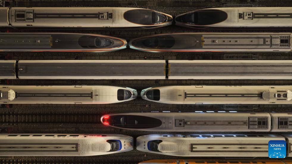 High-speed trains across China getting ready for upcoming Spring Festival travel rush