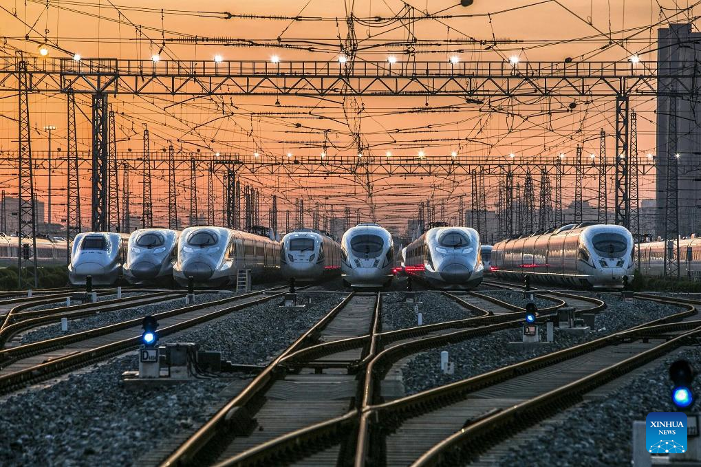 High-speed trains across China getting ready for upcoming Spring Festival travel rush