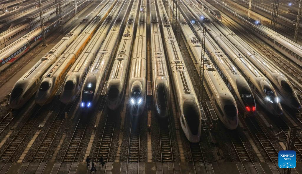 High-speed trains across China getting ready for upcoming Spring Festival travel rush