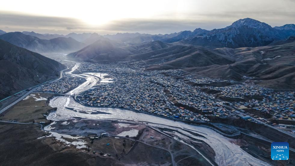 Winter scenery in Zadoi County, NW China's Qinghai