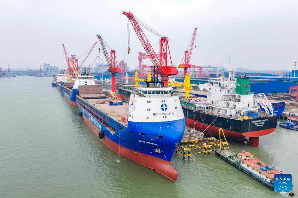 China's shipbuilding sector maintains global lead in 2025