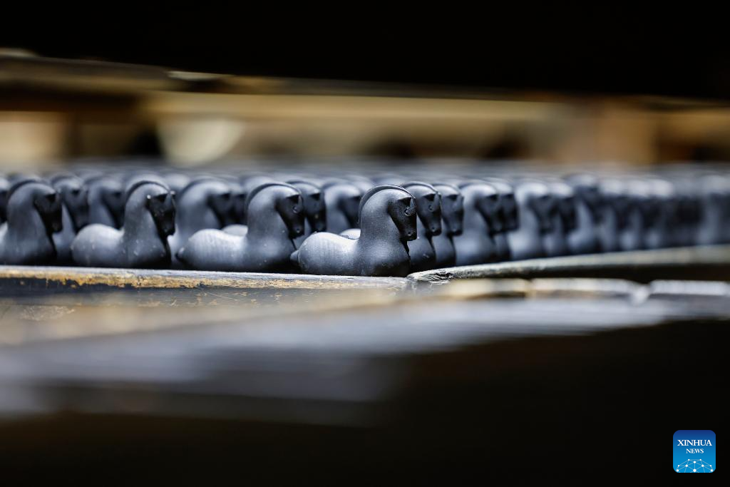 Shexian County in China's Anhui produces Hui ink sticks inspired by Chinese zodiac Year of Horse