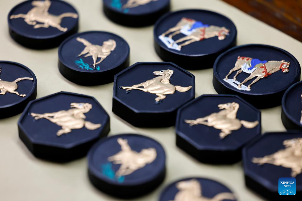 Shexian County in China's Anhui produces Hui ink sticks inspired by Chinese zodiac Year of Horse
