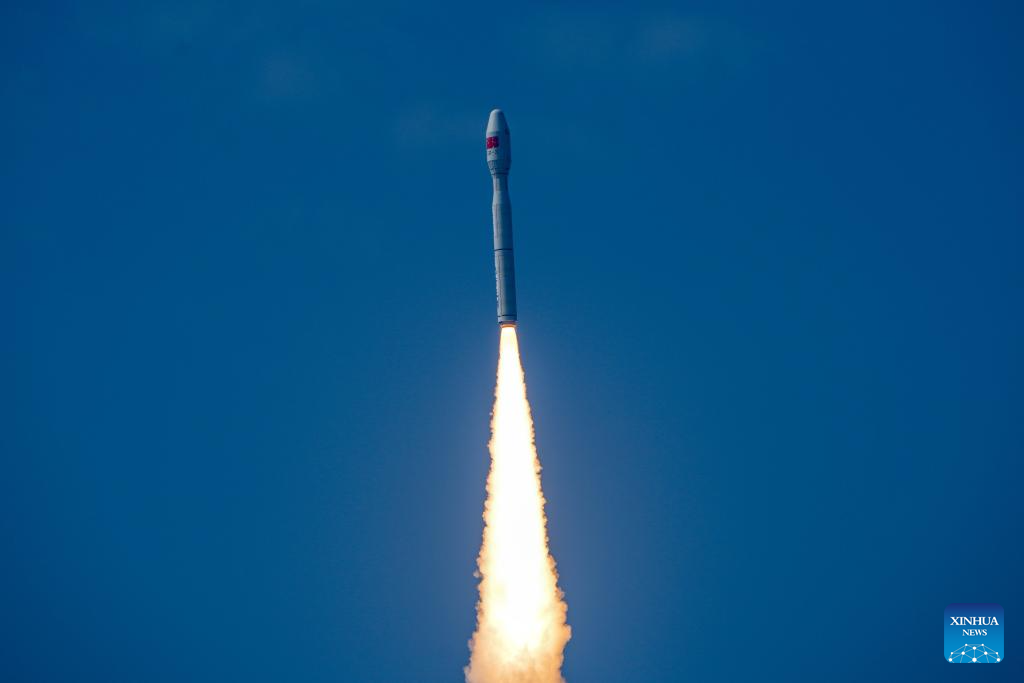 China's commercial rocket SD-3 launches 7 satellites from sea