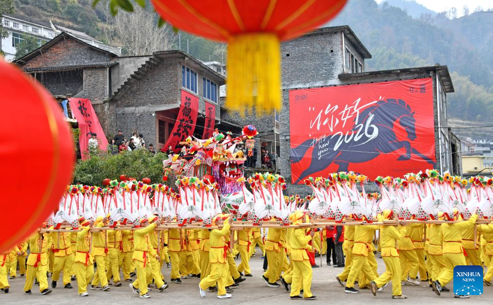 Various festive events held across China to celebrate upcoming Chinese New Year