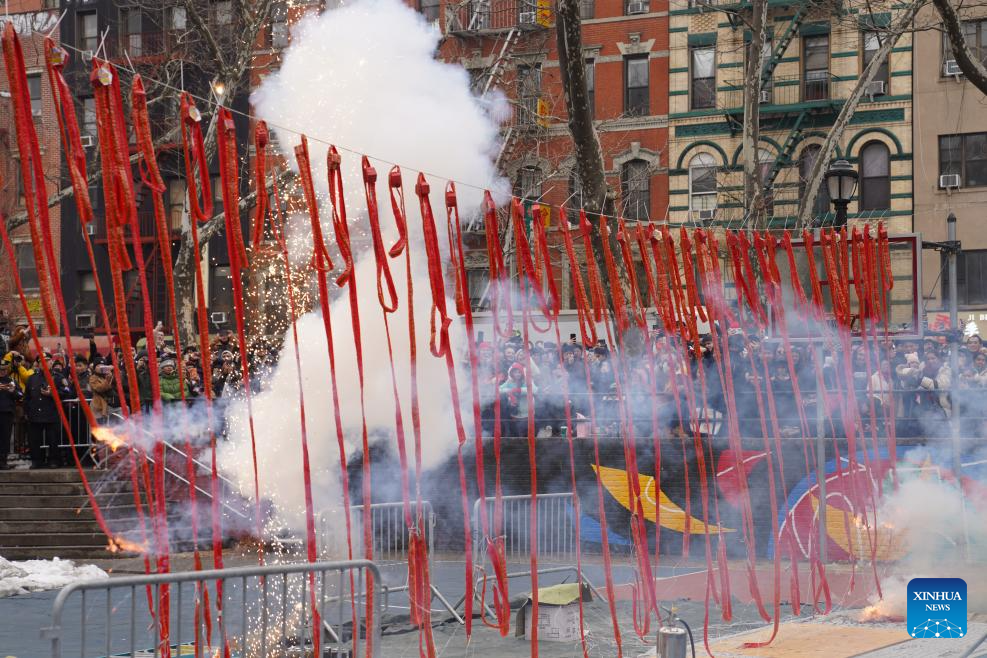 Chinese New Year celebration held in New York's Chinatown