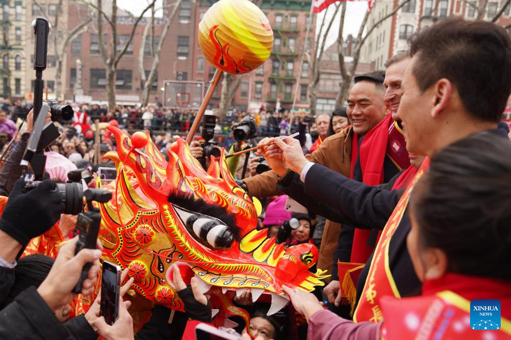 Chinese New Year celebration held in New York's Chinatown