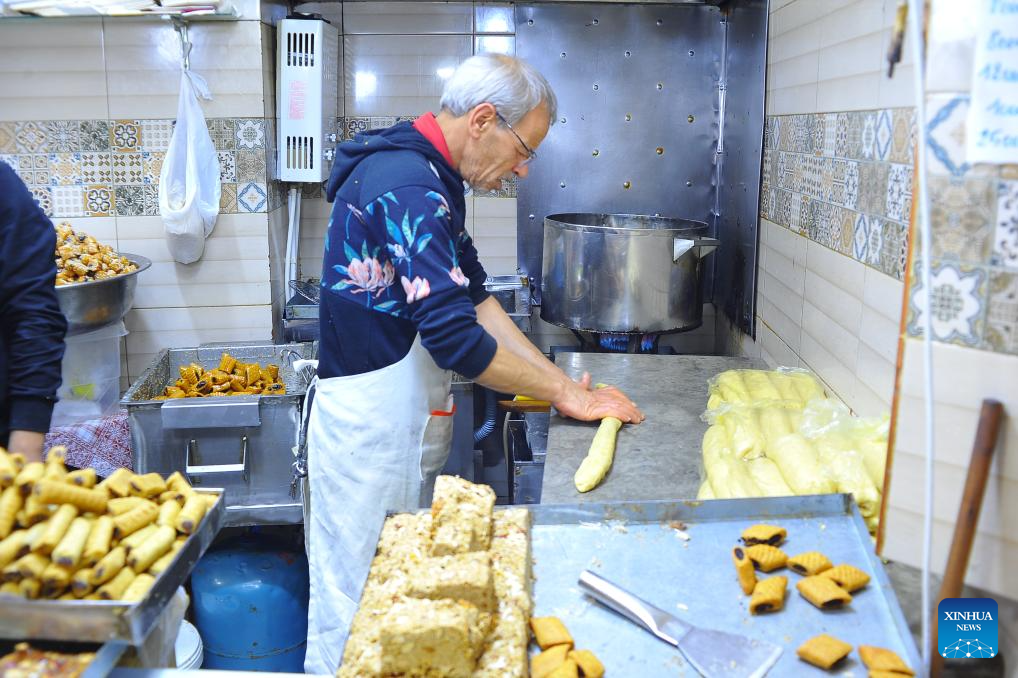 Various desserts provided during Ramadan in Tunis, Tunisia