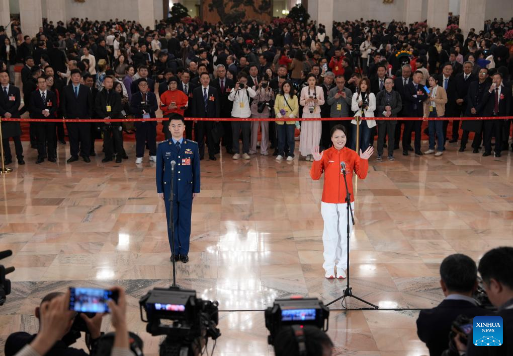 NPC deputies attend group interview ahead of annual session