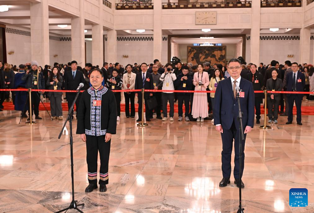 NPC deputies attend group interview ahead of annual session