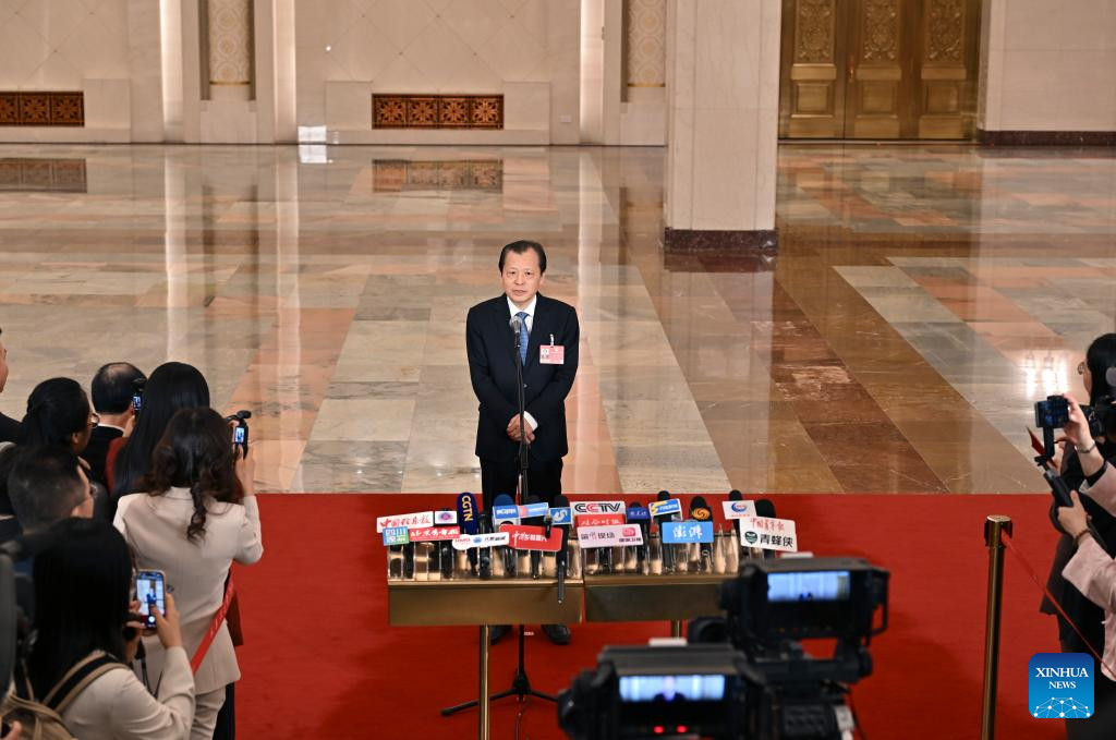 Ministers give interviews after 2nd plenary meeting of 4th session of 14th NPC