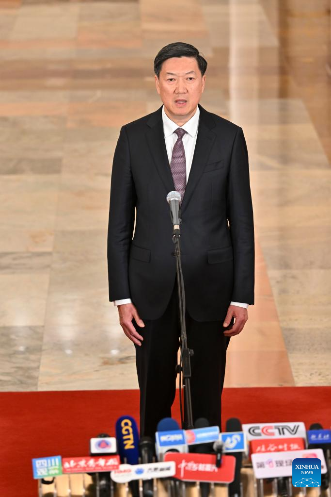 Ministers give interviews after 2nd plenary meeting of 4th session of 14th NPC