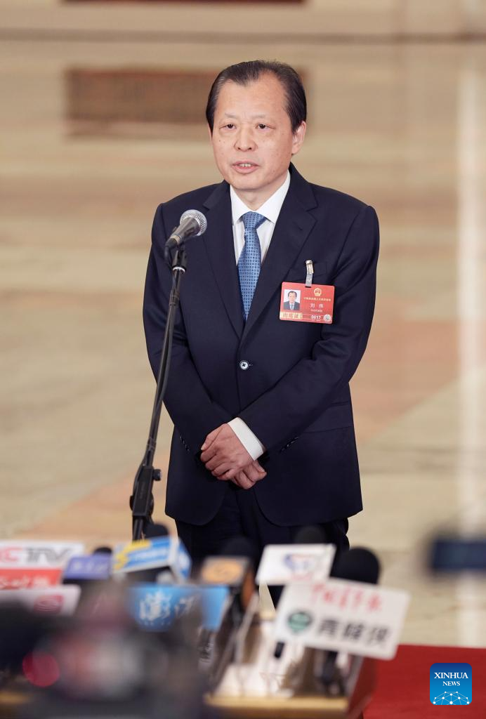 Ministers give interviews after 2nd plenary meeting of 4th session of 14th NPC