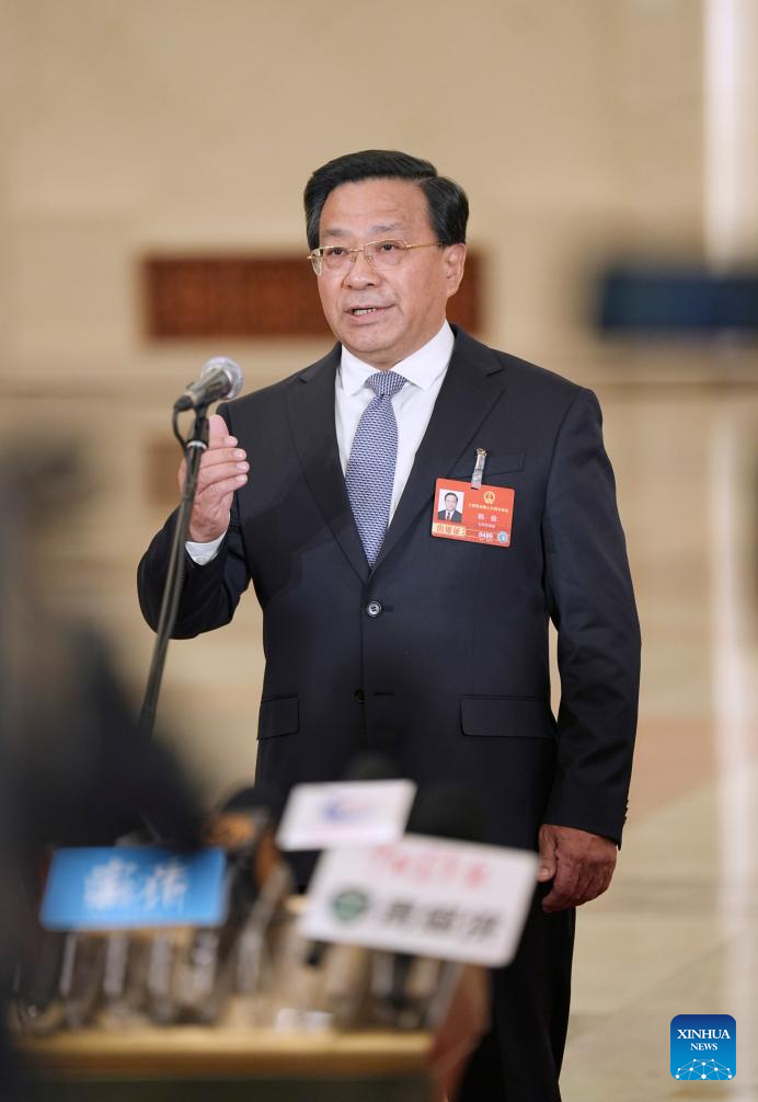 Ministers give interviews after 2nd plenary meeting of 4th session of 14th NPC