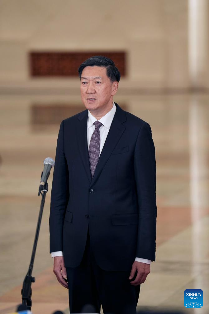 Ministers give interviews after 2nd plenary meeting of 4th session of 14th NPC