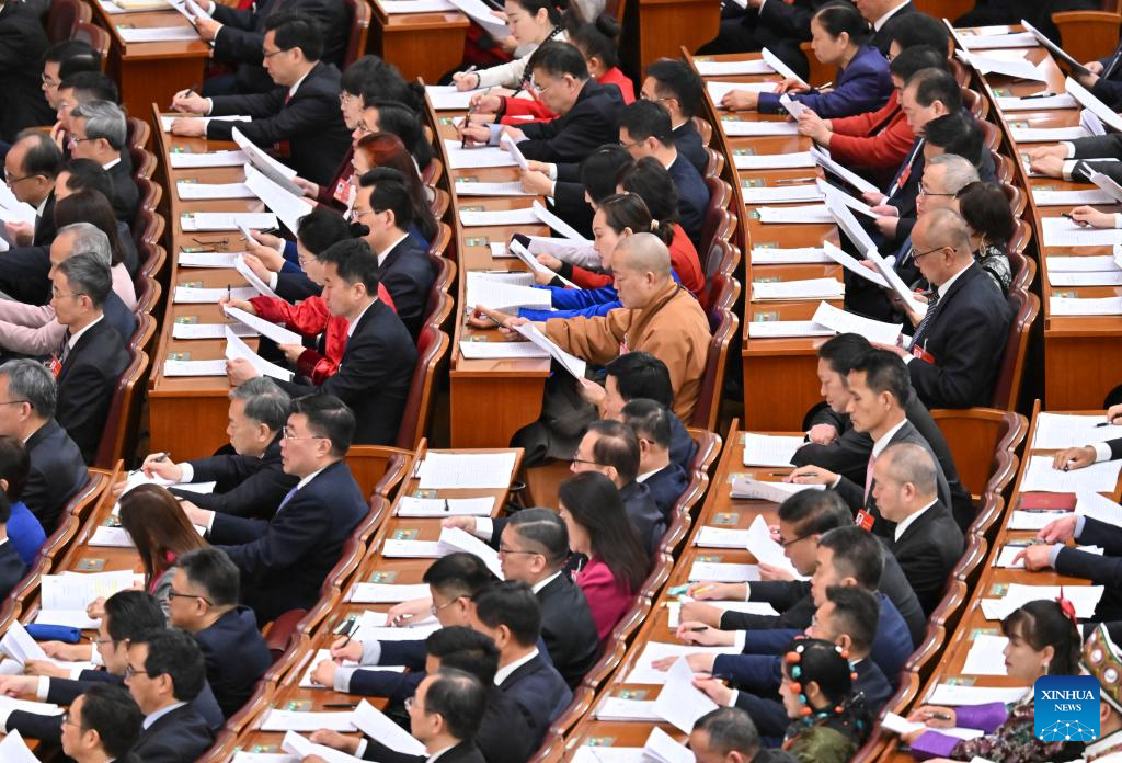 China's national legislature holds second plenary meeting