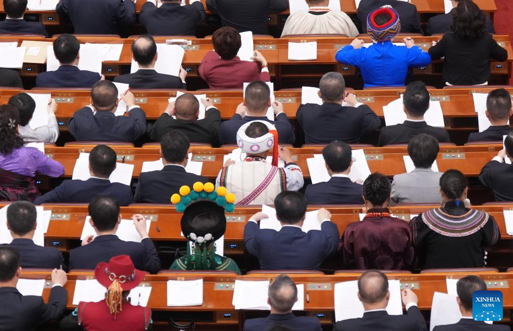 China's national legislature holds second plenary meeting