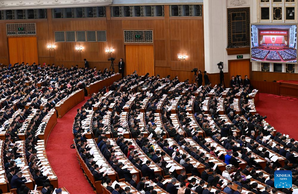 China's national legislature holds second plenary meeting