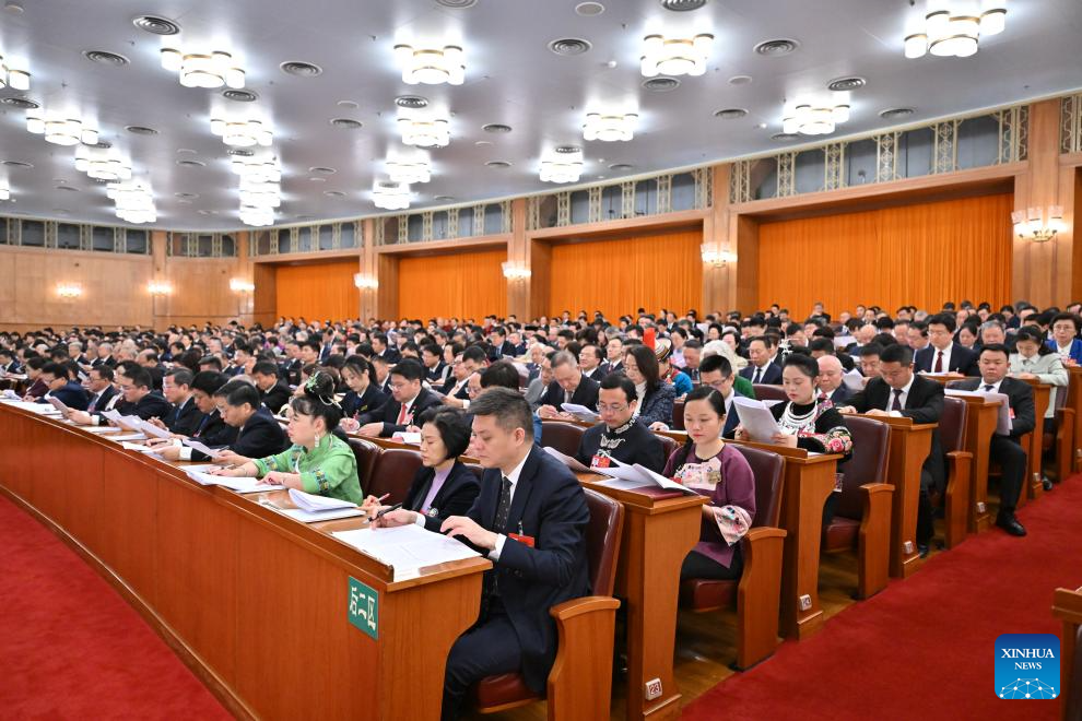 China's national legislature holds second plenary meeting